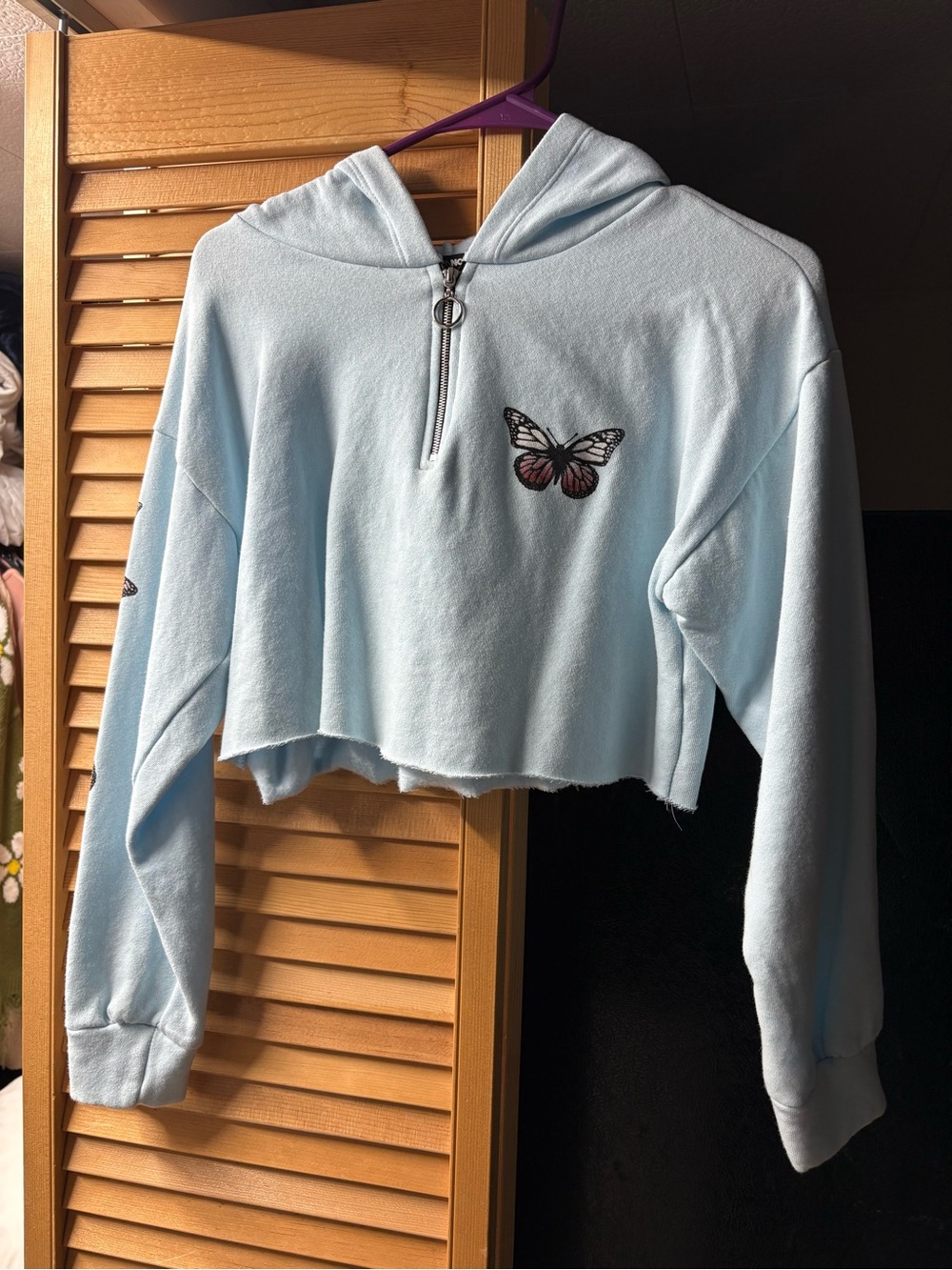 Fashion Nova Light Blue Hoodie